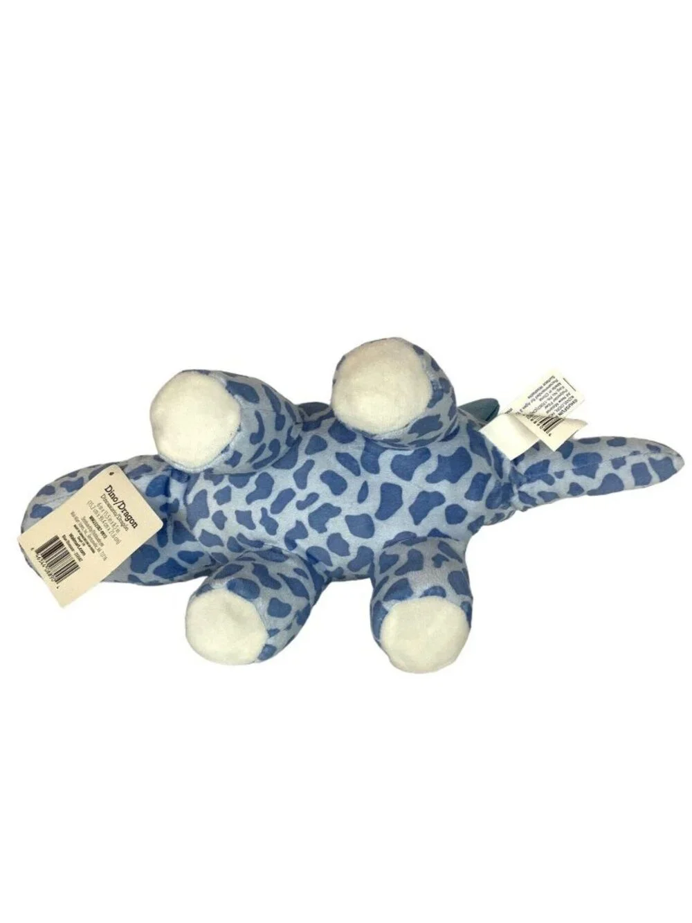 Hugfun Plush Blue Stegosaurus Dinosaur Glitter Spikes Heart Appliqué Walmart